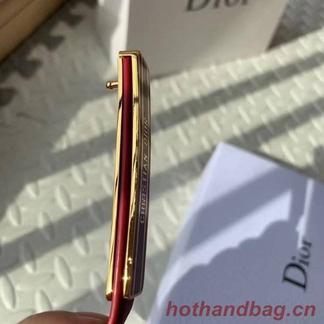 DIOR-ID BELT Raspberry Smooth Calfskin 15 MM B0109UM red