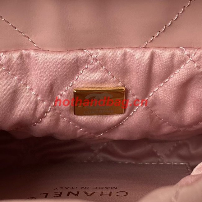 CHANEL 22 MINI HANDBAG AS3980 pink