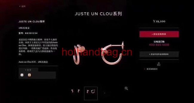 Cartier Earrings CE12046