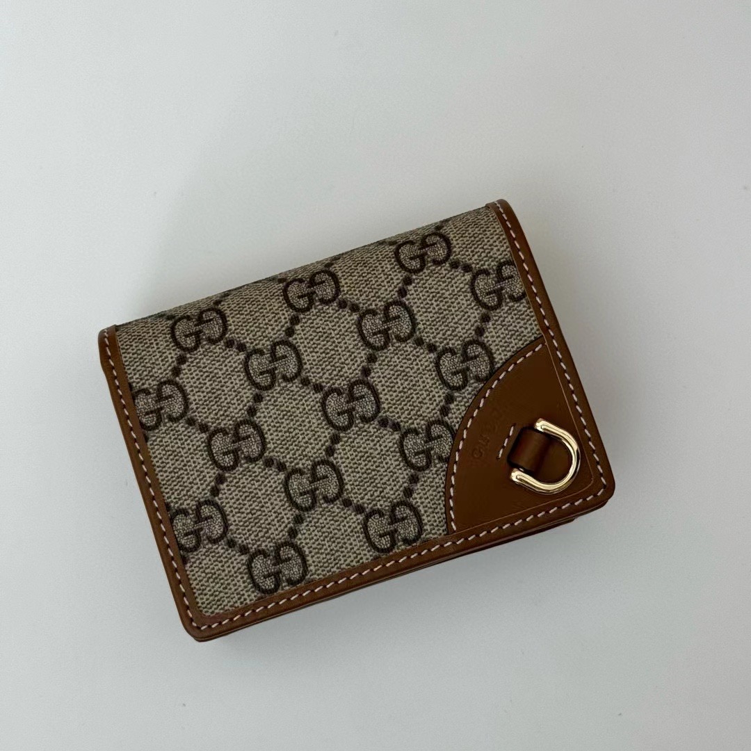 Gucci GG EMBLEM MINI WALLET 820692 brown