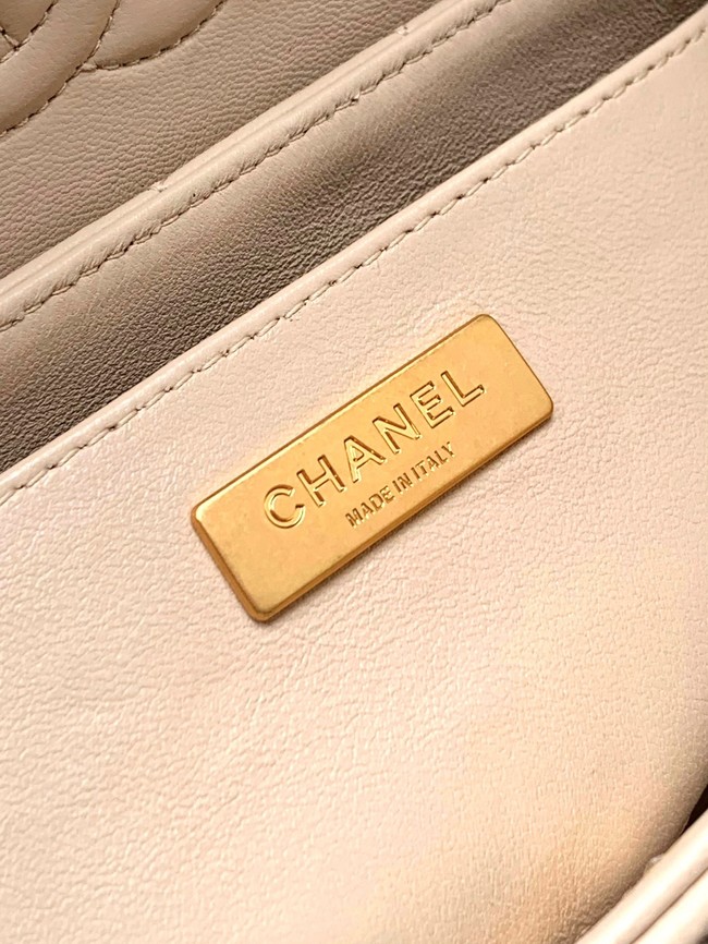 Chanel MINI FLAP BAG WITH TOP HANDLE AS5354 Cream