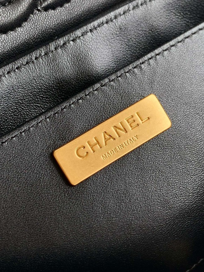 Chanel MINI FLAP BAG WITH TOP HANDLE AS5354 black