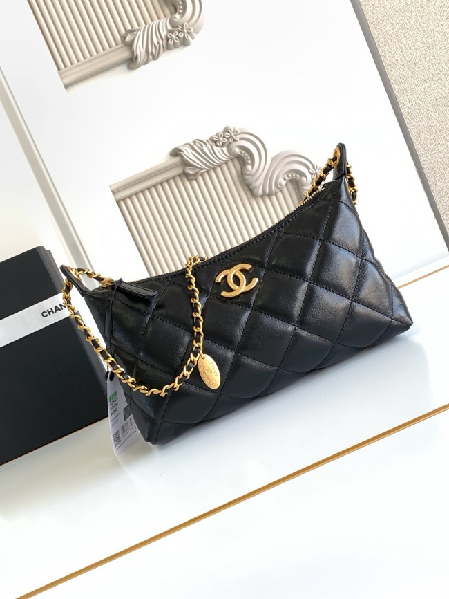 Chanel small HOBO BAG AS5528 black