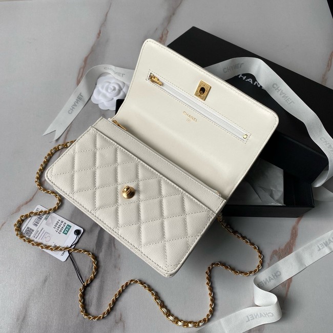 Chanel CLUTCH WITH CHAIN AP4062 white