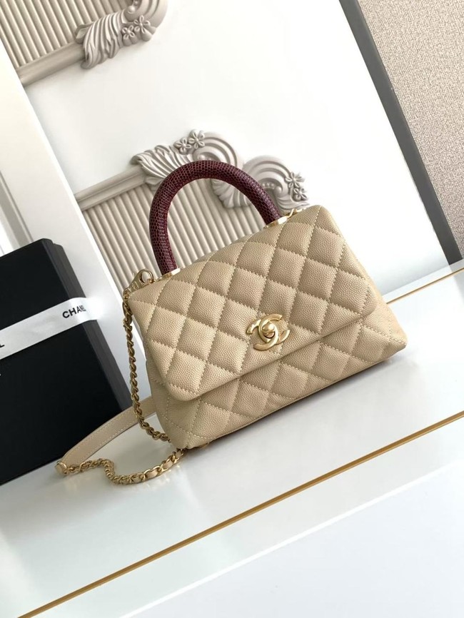 Chanel MINI FLAP BAG WITH TOP HANDLE AS2215-3