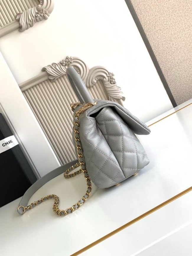 Chanel MINI FLAP BAG WITH TOP HANDLE AS2215-10