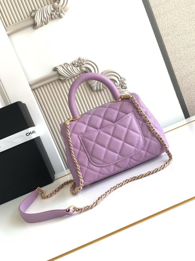 Chanel MINI FLAP BAG WITH TOP HANDLE AS2215-14