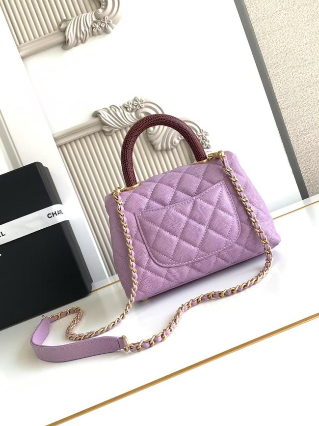 Chanel MINI FLAP BAG WITH TOP HANDLE AS2215-13