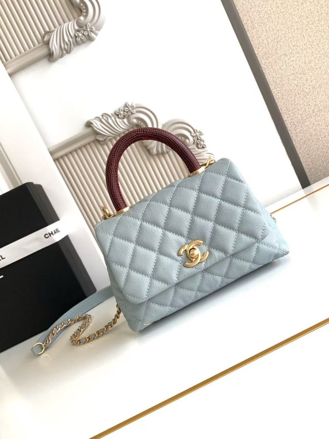 Chanel MINI FLAP BAG WITH TOP HANDLE AS2215-5