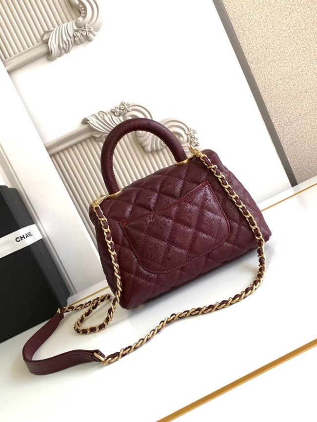Chanel MINI FLAP BAG WITH TOP HANDLE AS2215-8