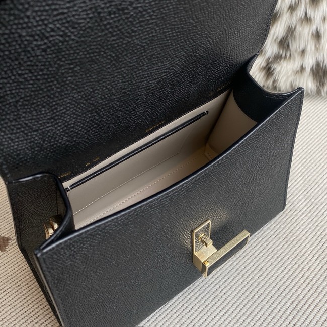 Valextra Iside Top Handle Medium Bag 56028 BLACK