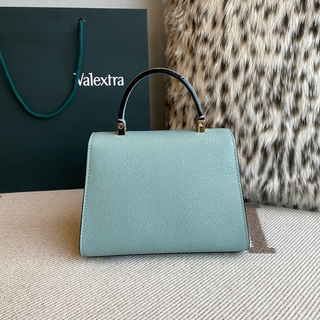 Valextra Iside Top Handle Mini Bag 00359 blue