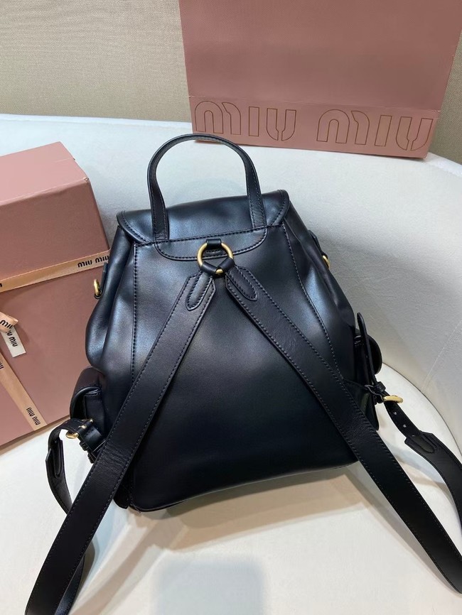 MIUMIU Cowhide backpack 5BZ042 black