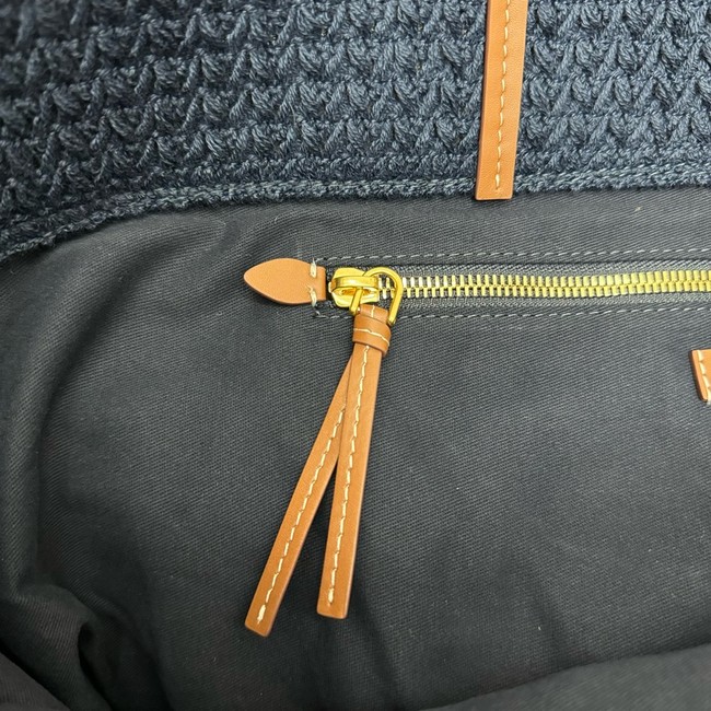 miumiu Raffia effect woven tote bag 5GB228-2