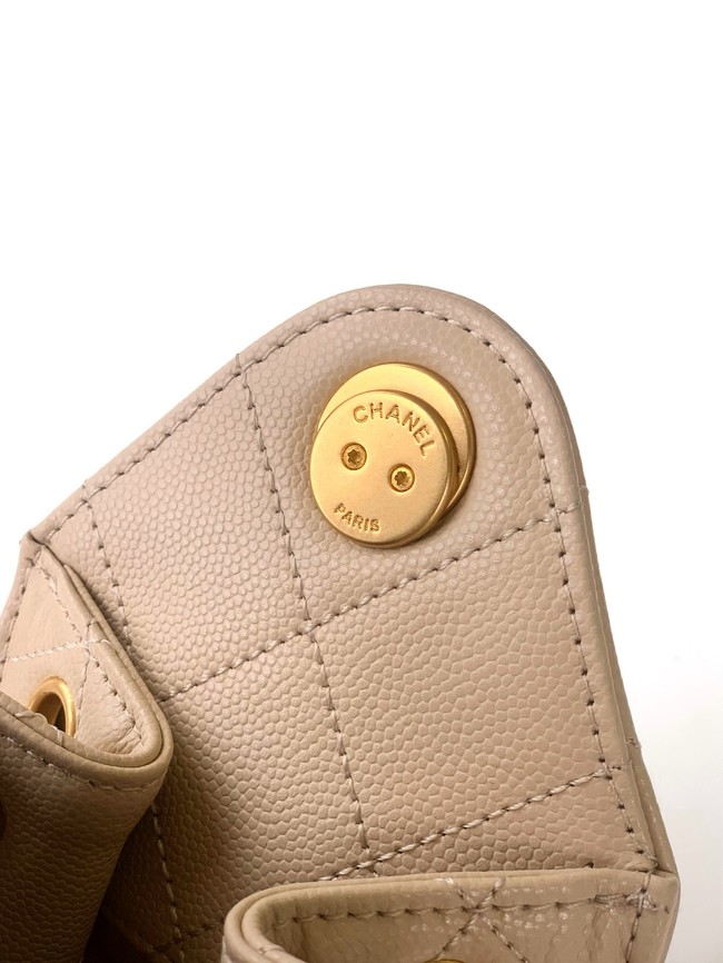 CHANEL 25 MINI HANDBAG AS5631 Apricot