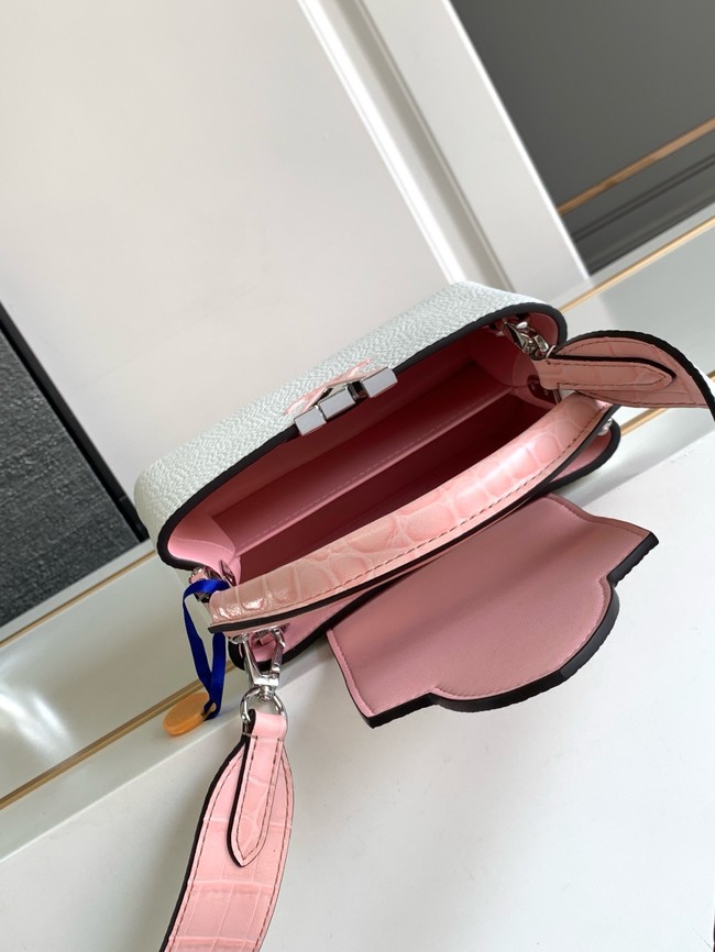 Louis Vuitton Capucines Mini M96498 white&pink