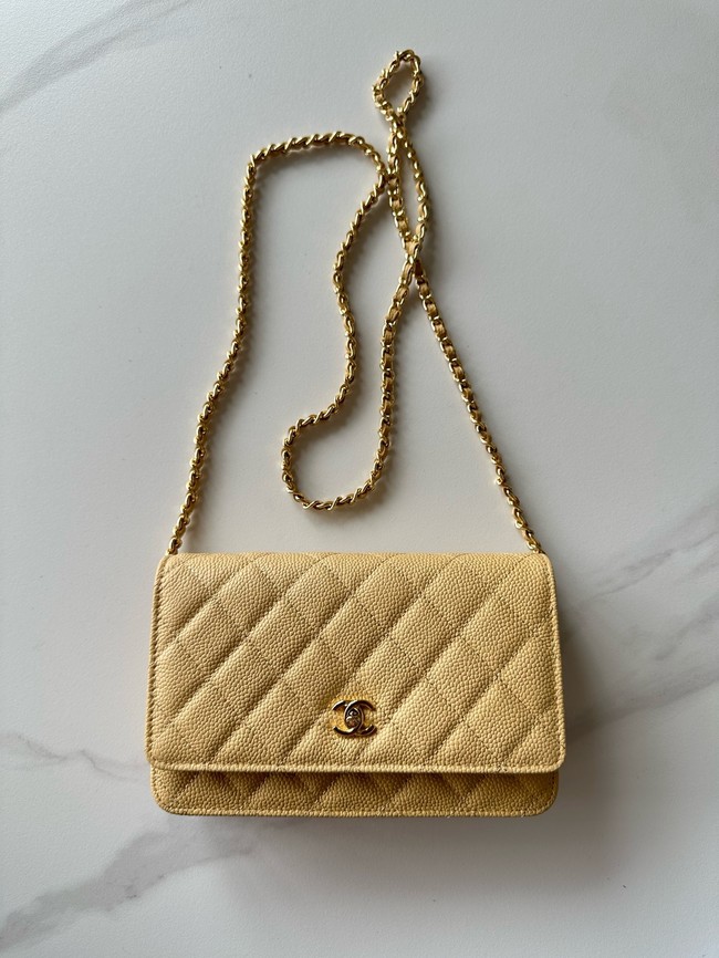 Chanel Classic Wallet On Chain Grained Calfskin AP4241-19