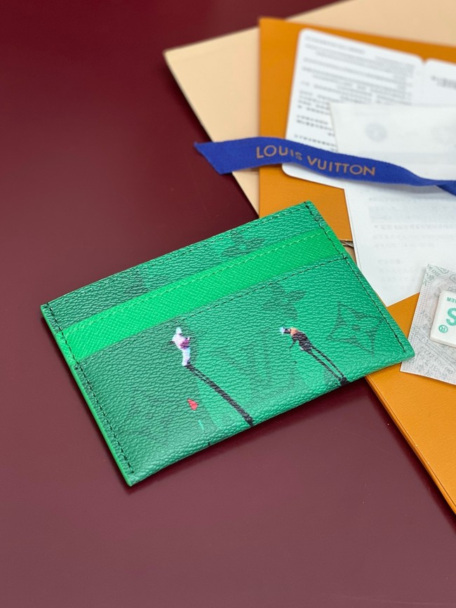 Louis Vuitton Double Card Holder M14864 Green