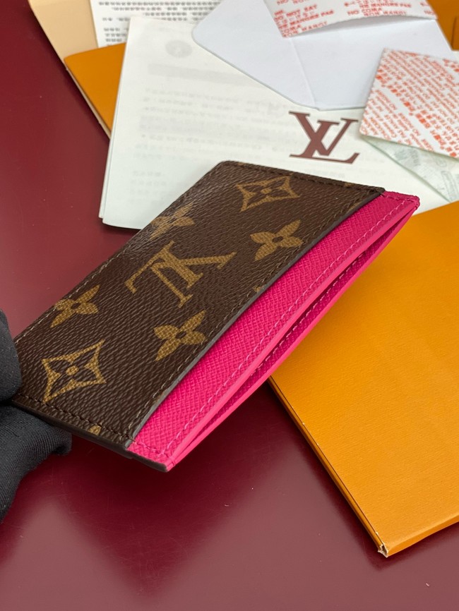 Louis Vuitton Double Card Holder M14864 brown