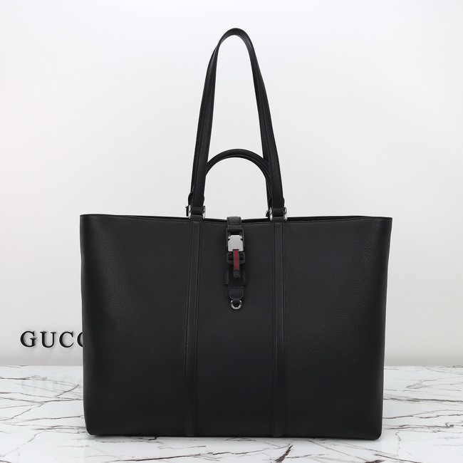 GUCCI Maxi tote bag with Web 816753 black