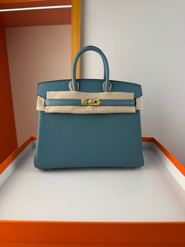 Hermes Birkin Bag Leather Nile crocodile&togo HBK2530-16