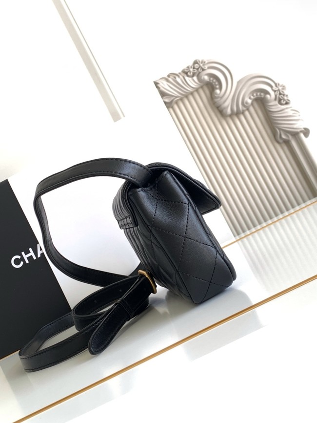 Chanel MINI FLAP BAG AS4677A BLACK