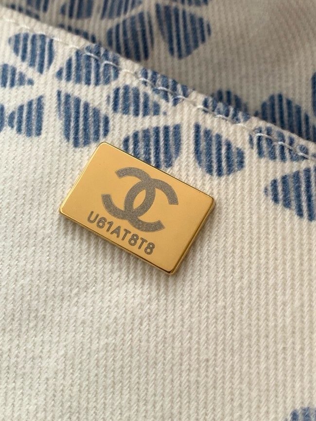 Chanel Large Hobo Bag AS5431 gray & Blue