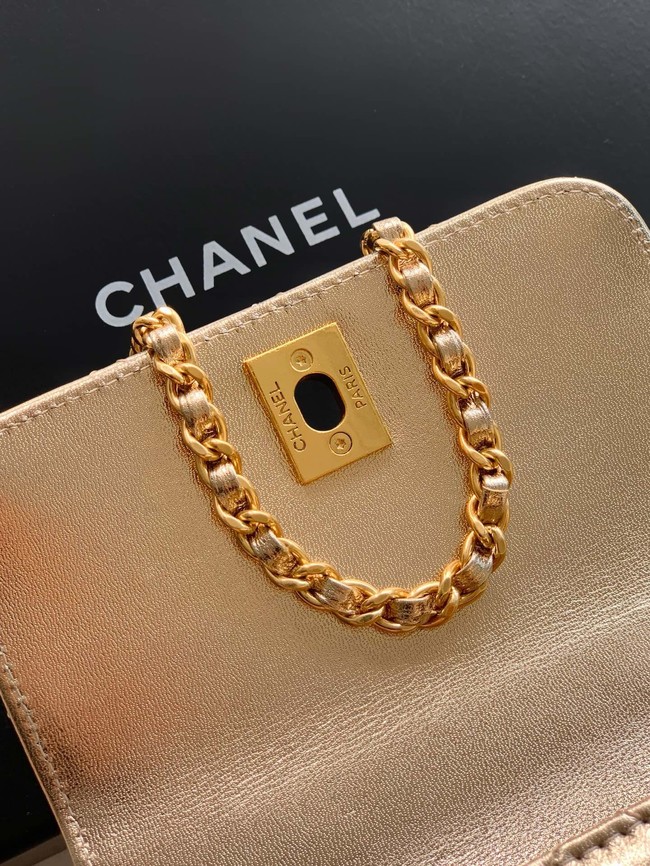 Chanel MINI FLAP BAG WITH TOP HANDLE AS2215-18
