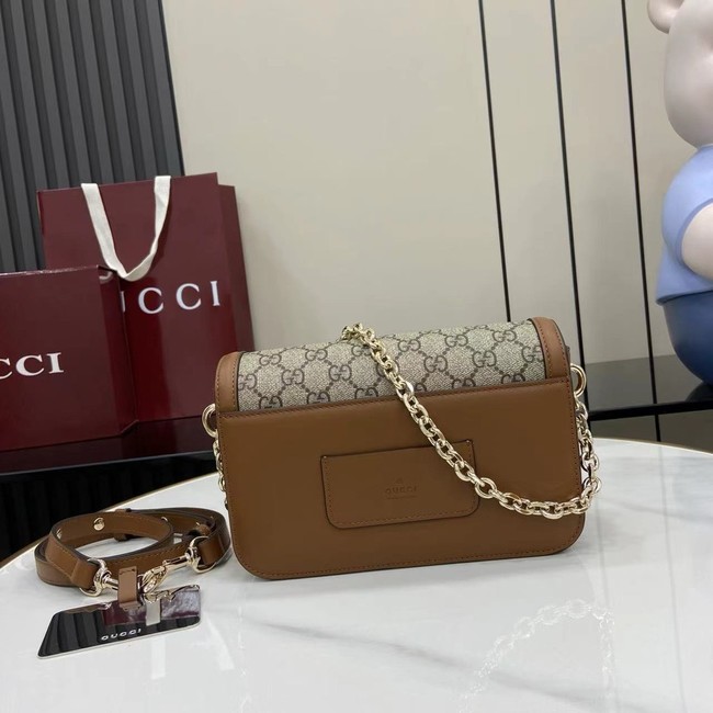 Gucci Go small shoulder bag 826761 brown