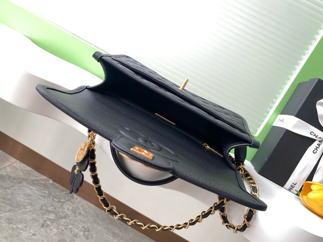 Chanel Flap Bag With Top Handle AS3653 Black