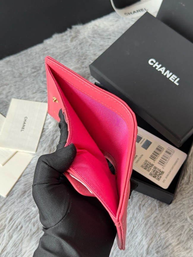 Chanel Leather Wallet A84058 rose