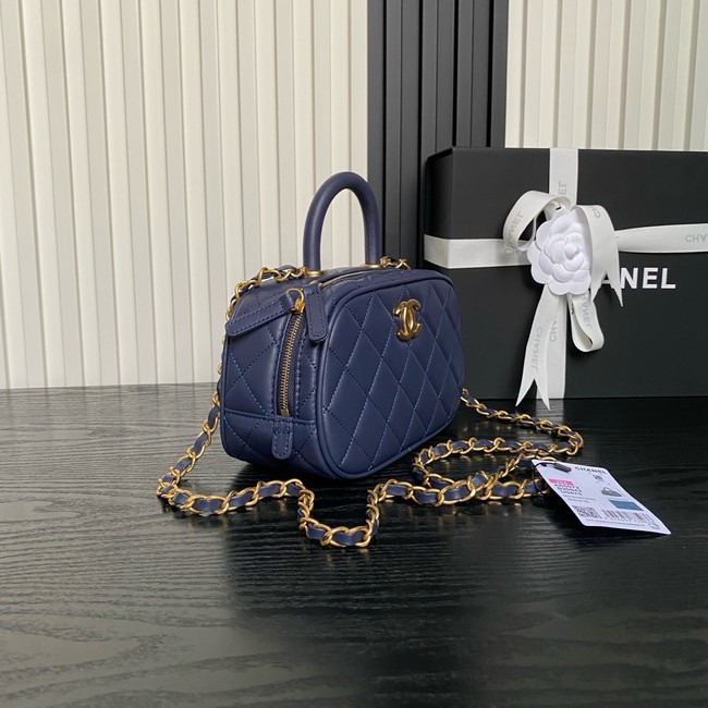 Chanel Mini Bowling Bag AS5572 Dark Blue