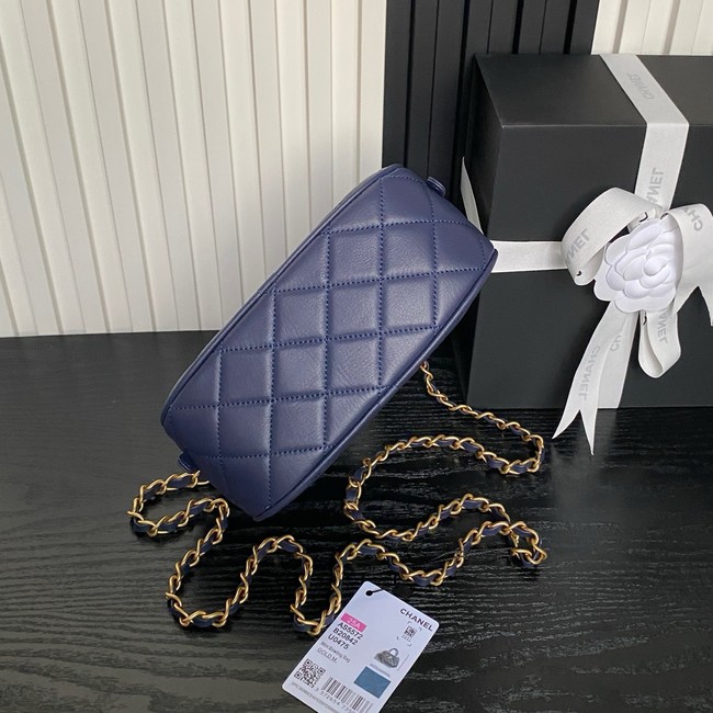 Chanel Mini Bowling Bag AS5572 Dark Blue