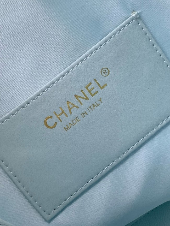 CHANEL 25 Medium Handbag AS5311 light blue