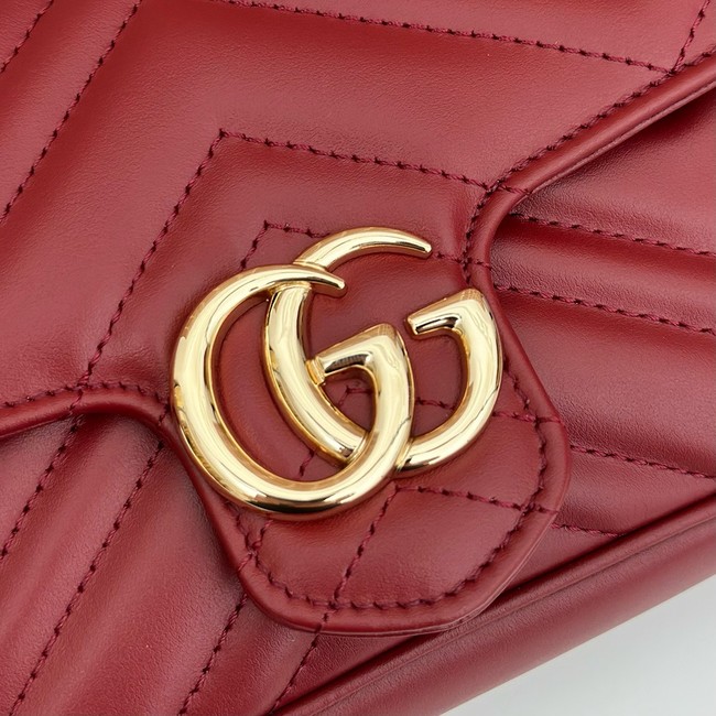 Gucci GG Marmont small shoulder bag 751526 red