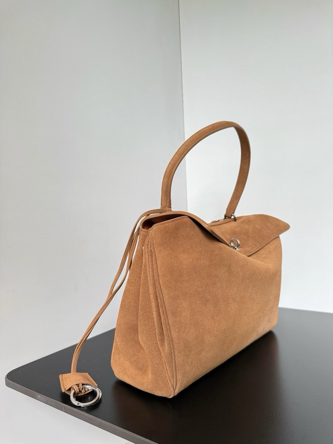 Balenciaga Rodeo Handbag Large suede calfskin 795458 tan