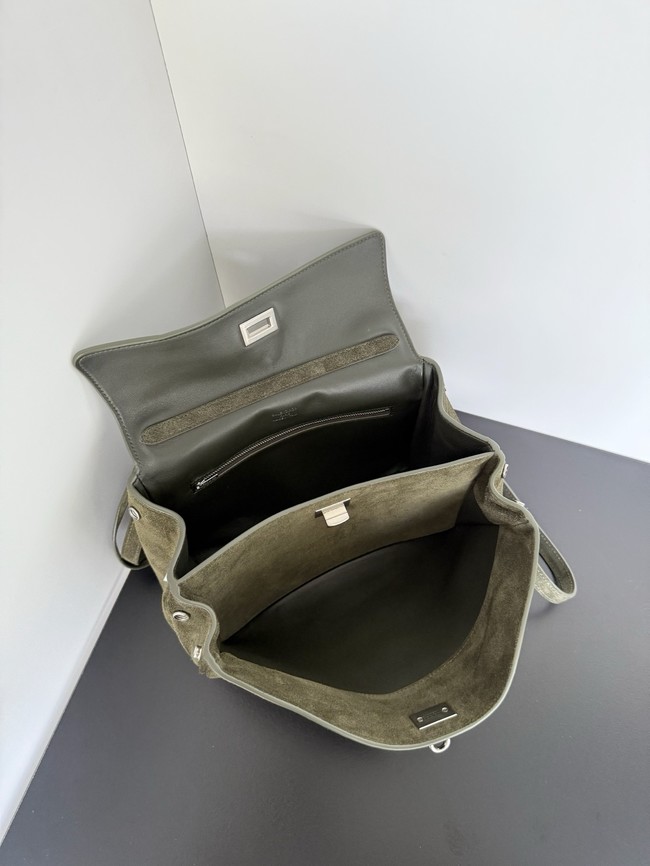 Balenciaga Rodeo Mini Handbag suede calfskin 795456 green