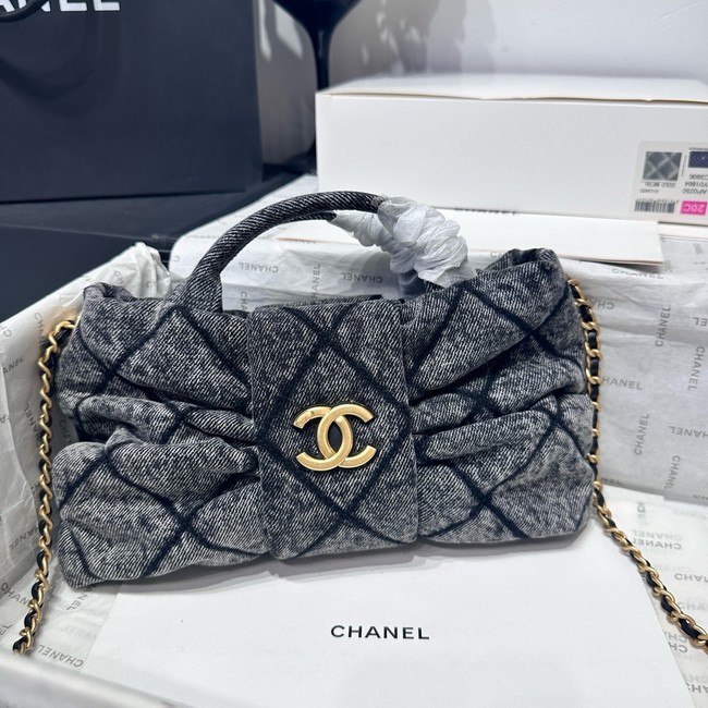 Chanel Denim Mini Bow Bag AS5849 black