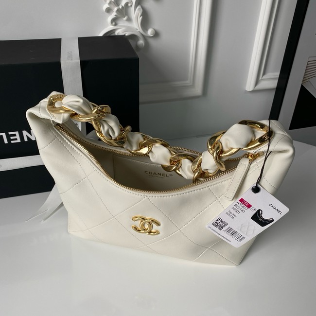 Chanel Hobo Handbag AS5837 white