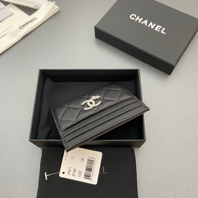 Chanel Classic Card Holder AP4814 black