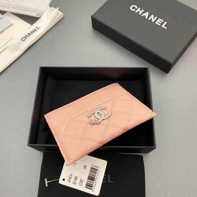 Chanel Classic Card Holder AP4814 pink