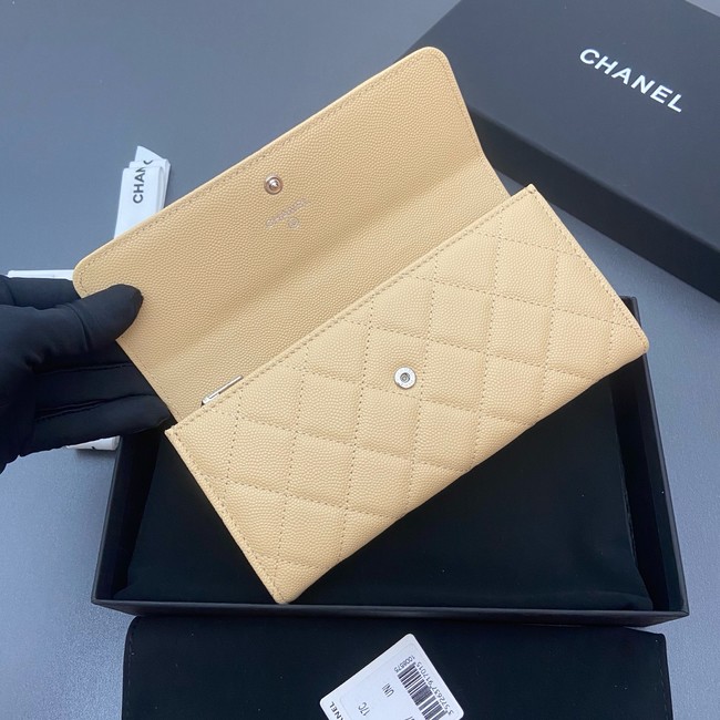 Chanel Long Flap Wallet AP3724 yellow