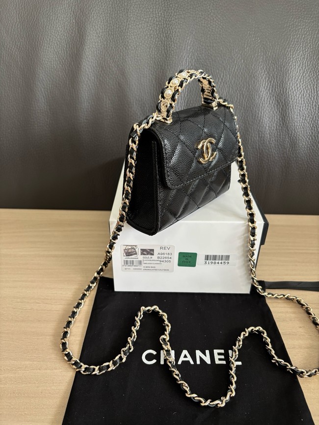 CHANEL Clutch With Chain 96183 black