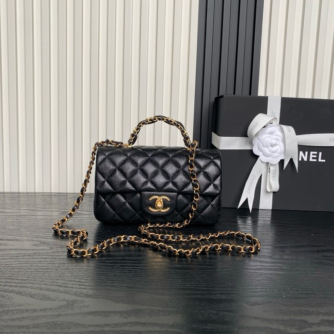 CHANEL Clutch With Chain AS2701 black&gold Metal