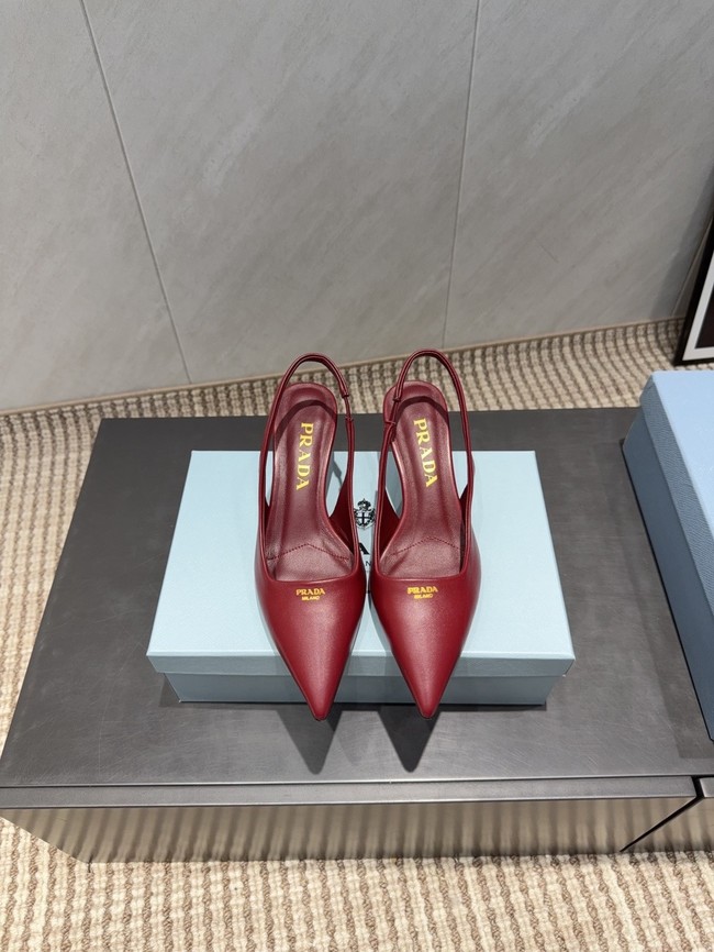 Prada leather slingback pumps 1I901M-7
