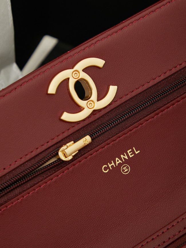 Chanel Wallet On Chain AP3938 burgundy
