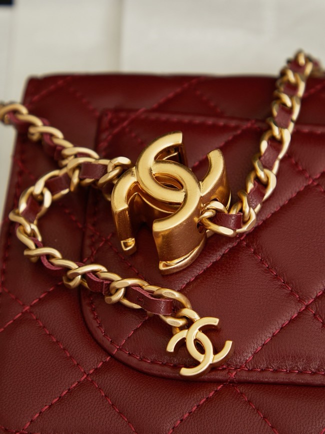 Chanel Wallet On Chain AP3938 burgundy