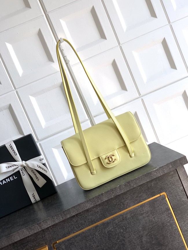 CHANEL Small Flap Bag AS6130 yellow