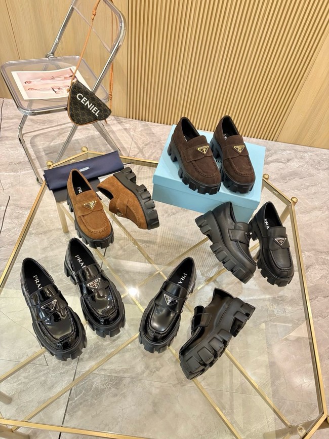 Prada suede loafers 55707-1