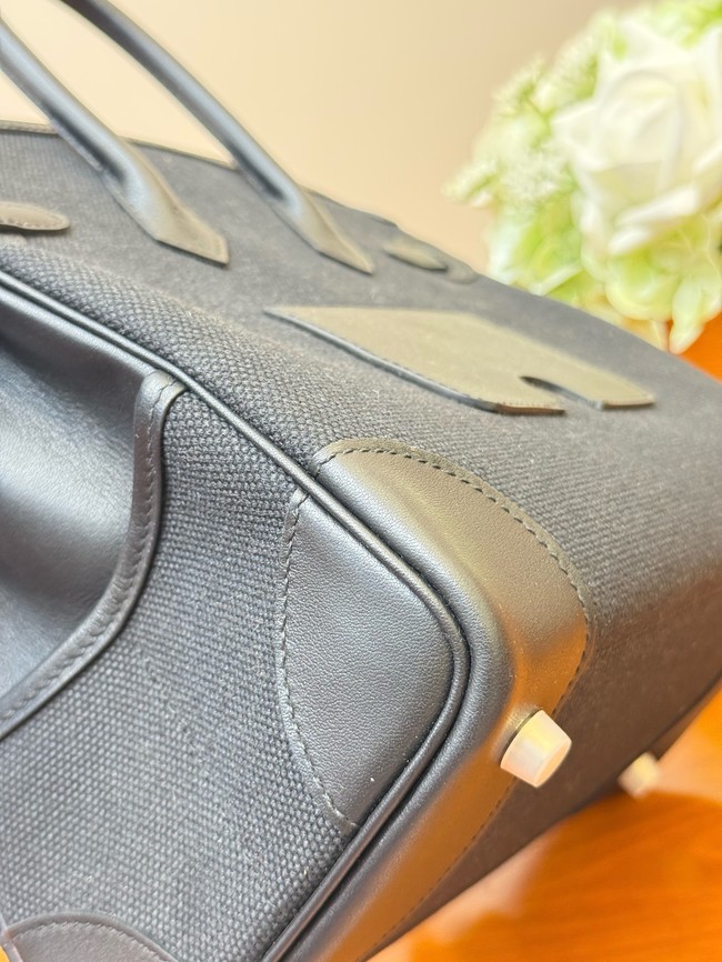 Hermes Birkin Toile & Cuir H6987-6